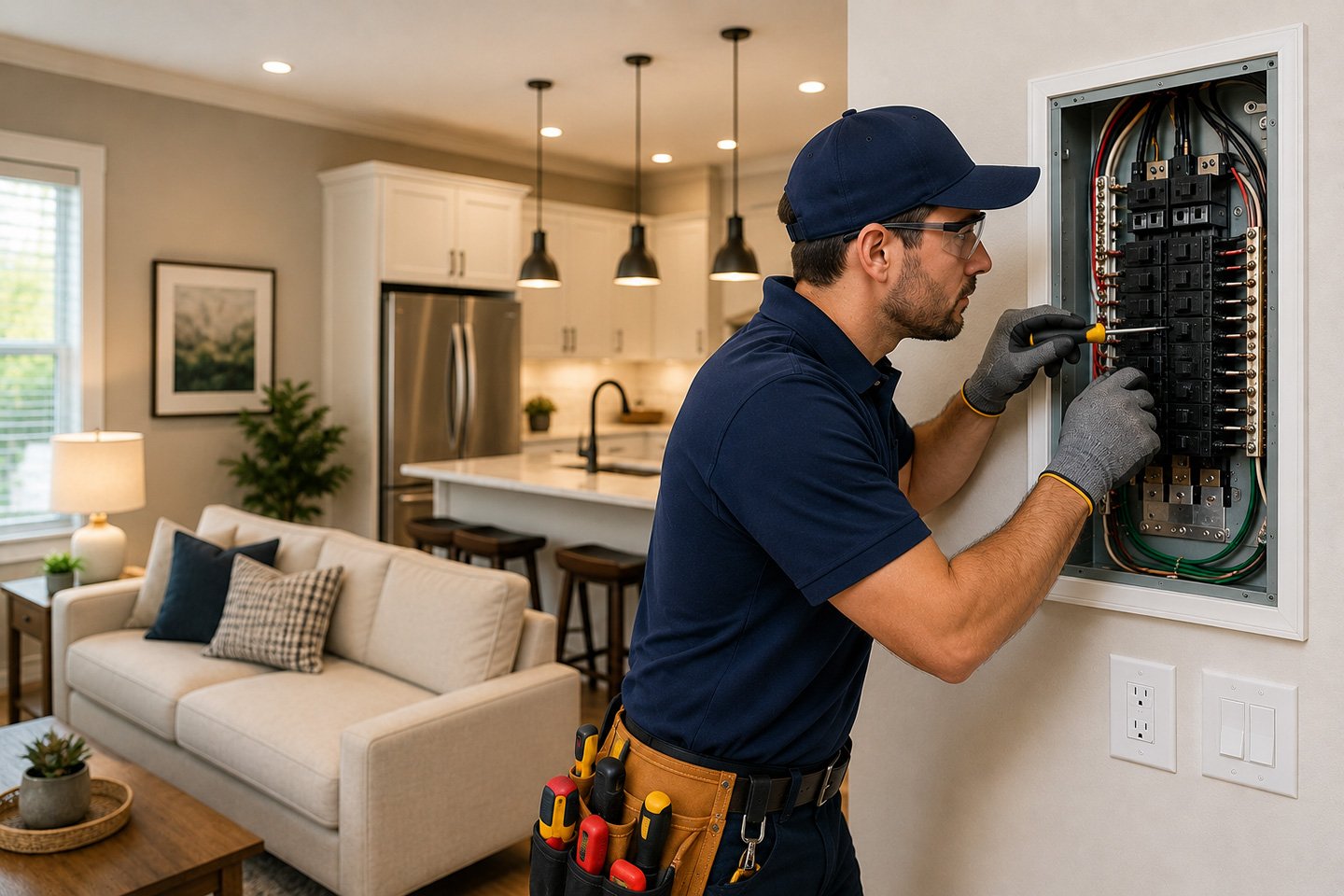 residential electrical service image